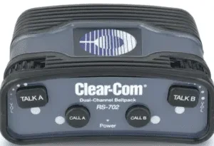 2-Channel Wired Intercom System – Clear-Com Main Station with Headsets in Atlanta