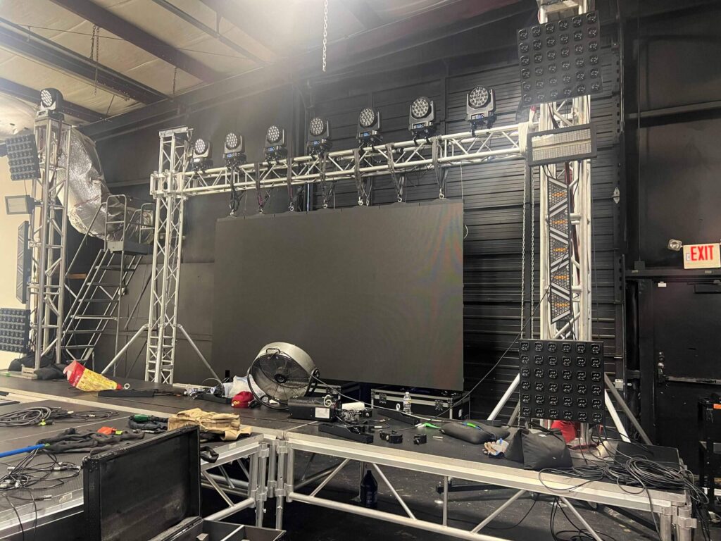 stage concert setup by Huview Productions